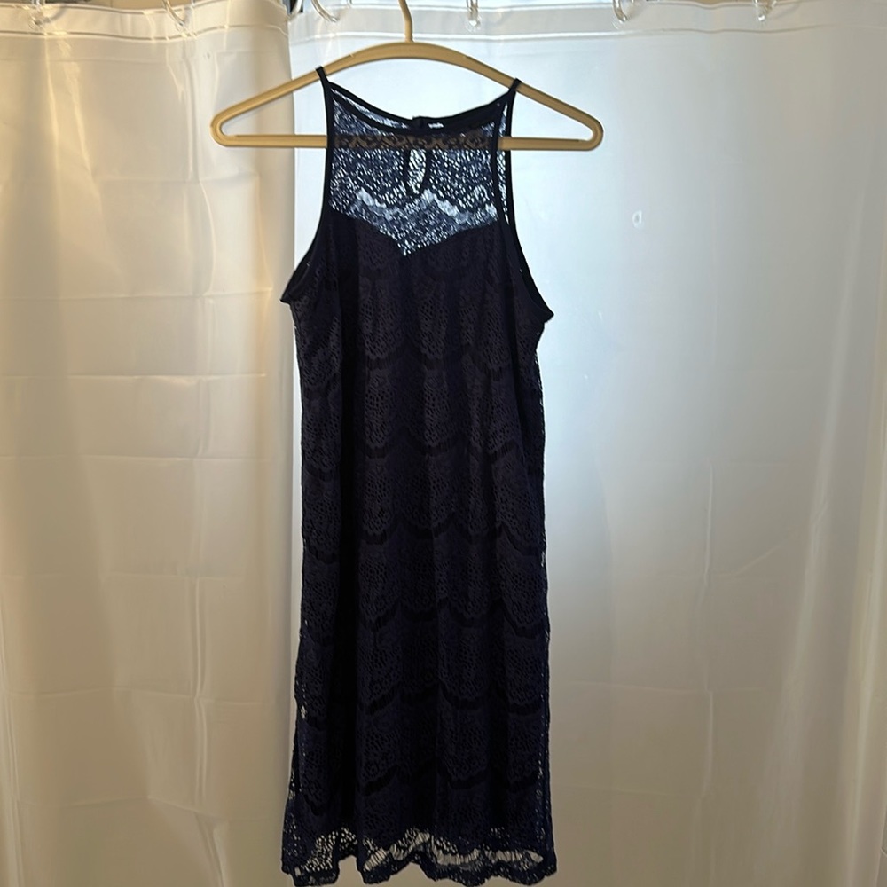 Blue Rain Lacey Mid Shift Dress